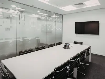 Empty meeting room