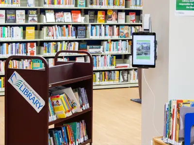 Interior of Breslau Library Branch