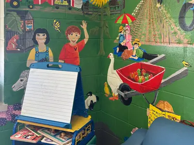 Mural in Linwood Branch