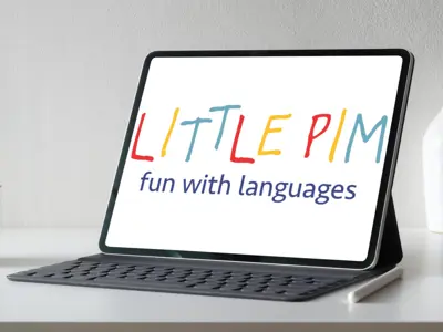 Little Pim on a tablet